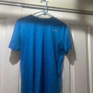 Nike Women Vibrant Blue Short Sleeve Tee
